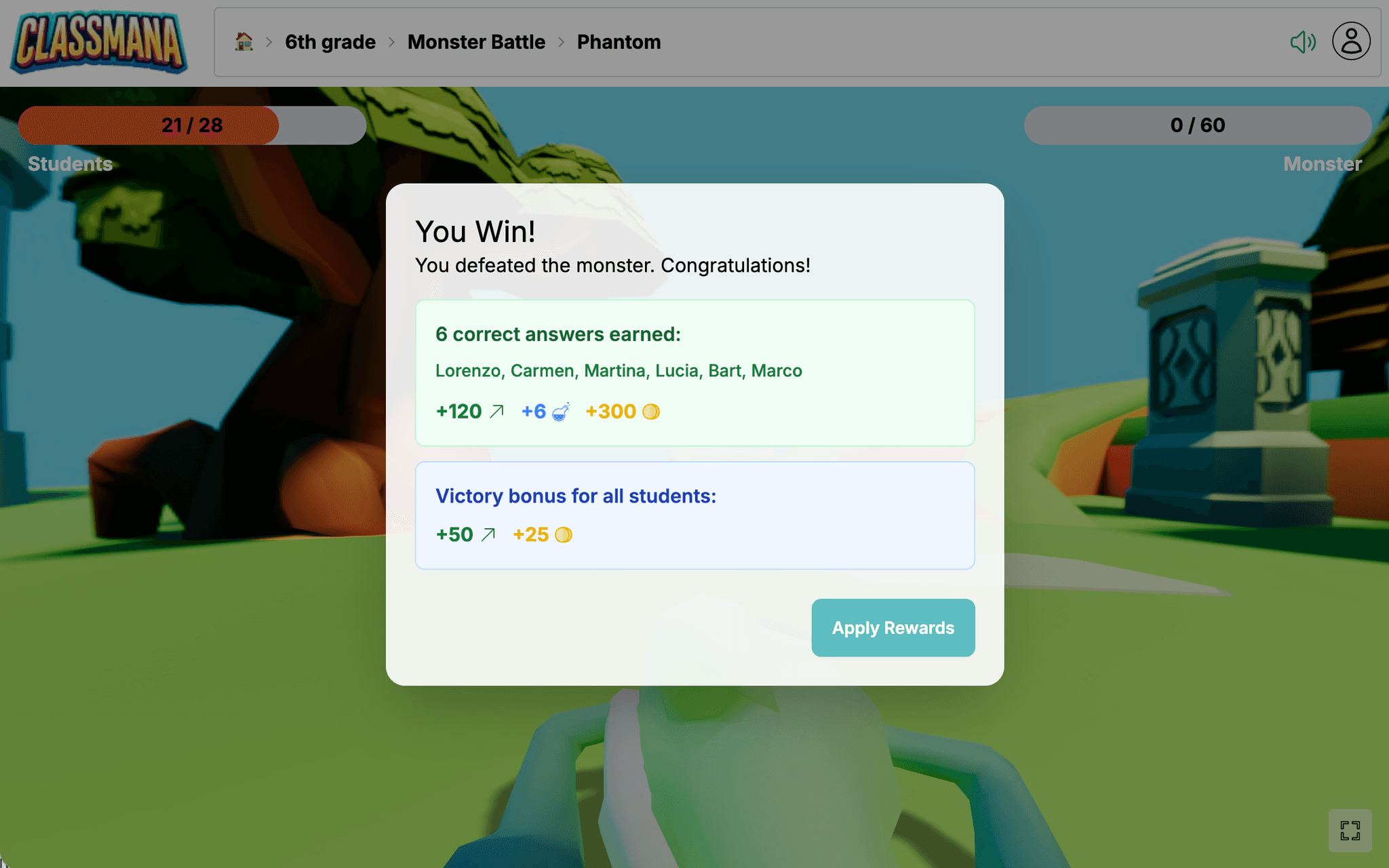 Οθόνη τέλους μάχης