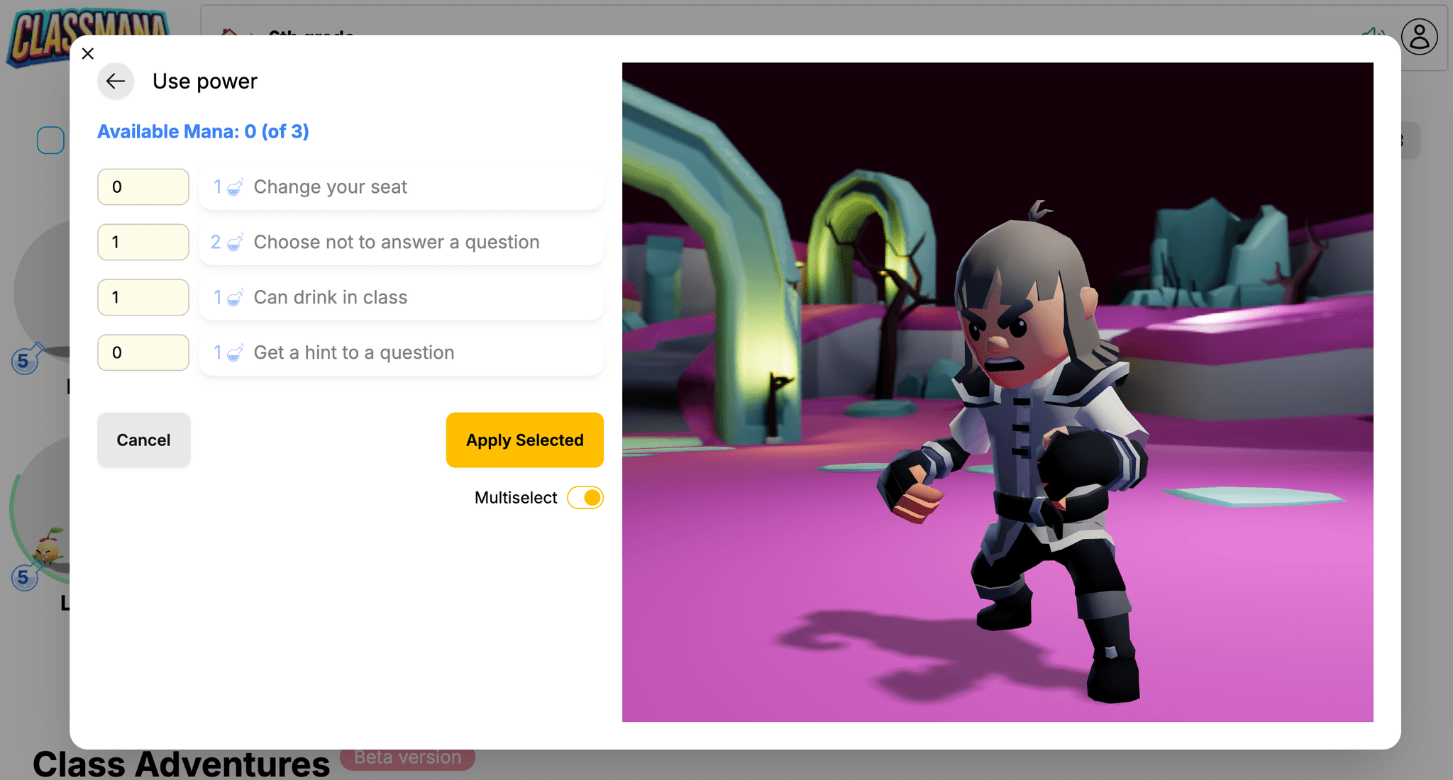 Διακόπτης λειτουργίας πολλαπλής επιλογής για δυνάμεις