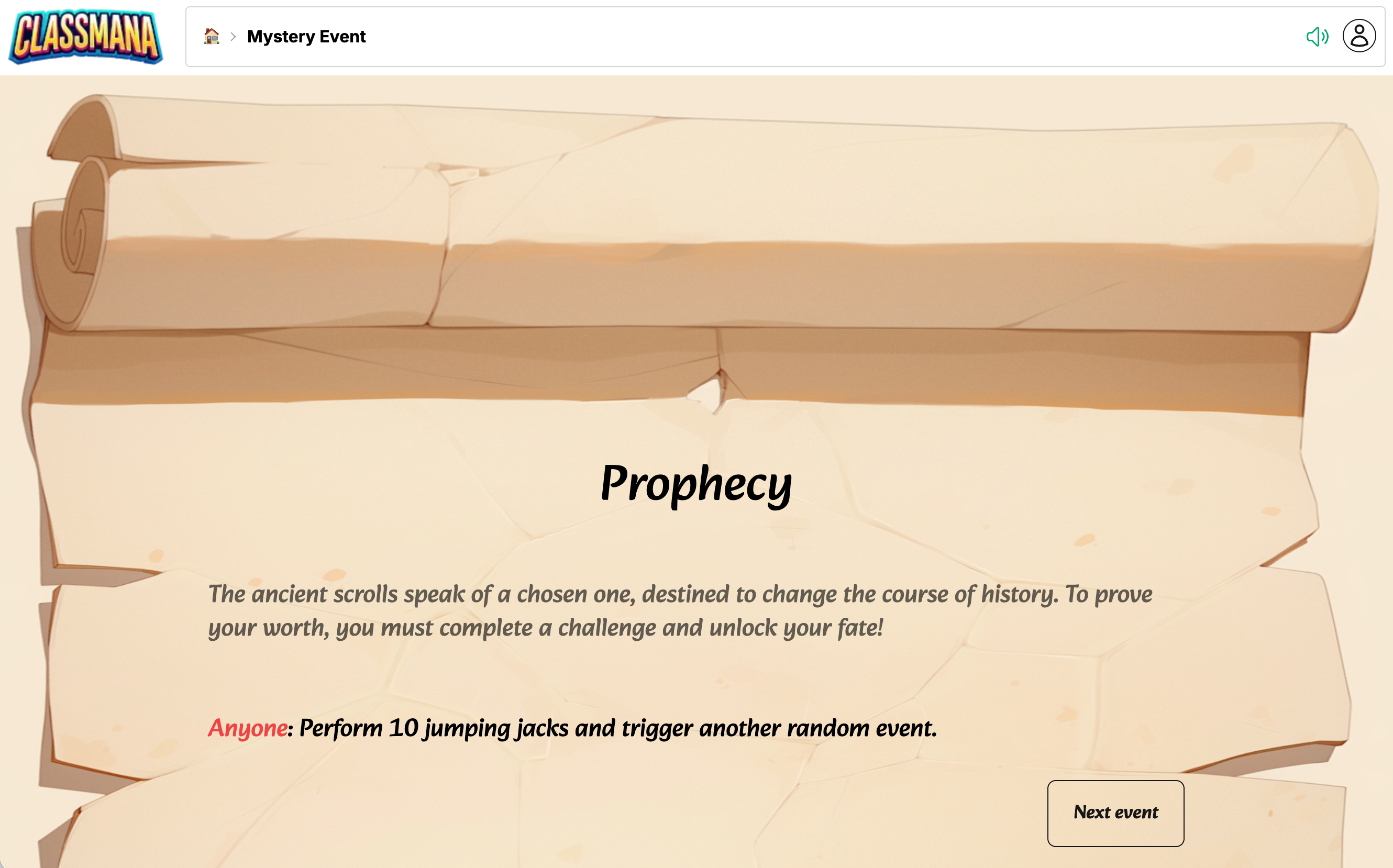 Παράδειγμα Μυστηριώδους Γεγονότος